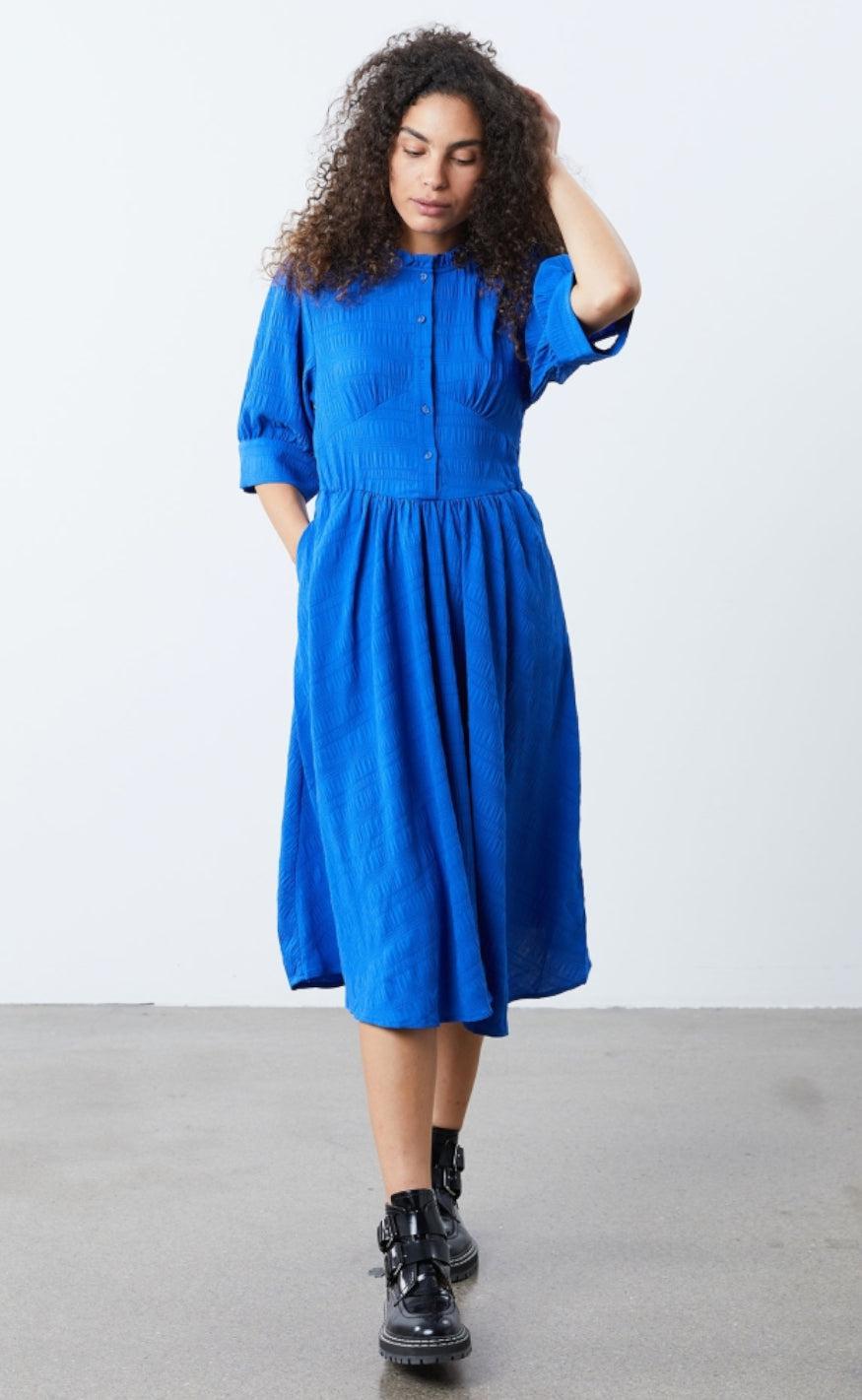 Lollys Laundry Kjole - Boston - Blue