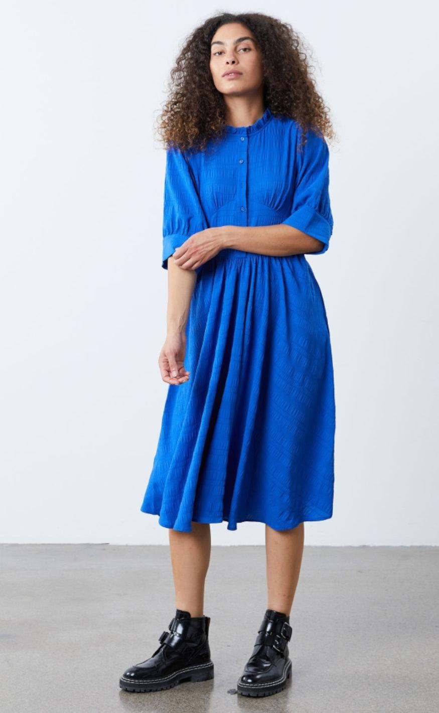 Lollys Laundry Kjole - Boston - Blue