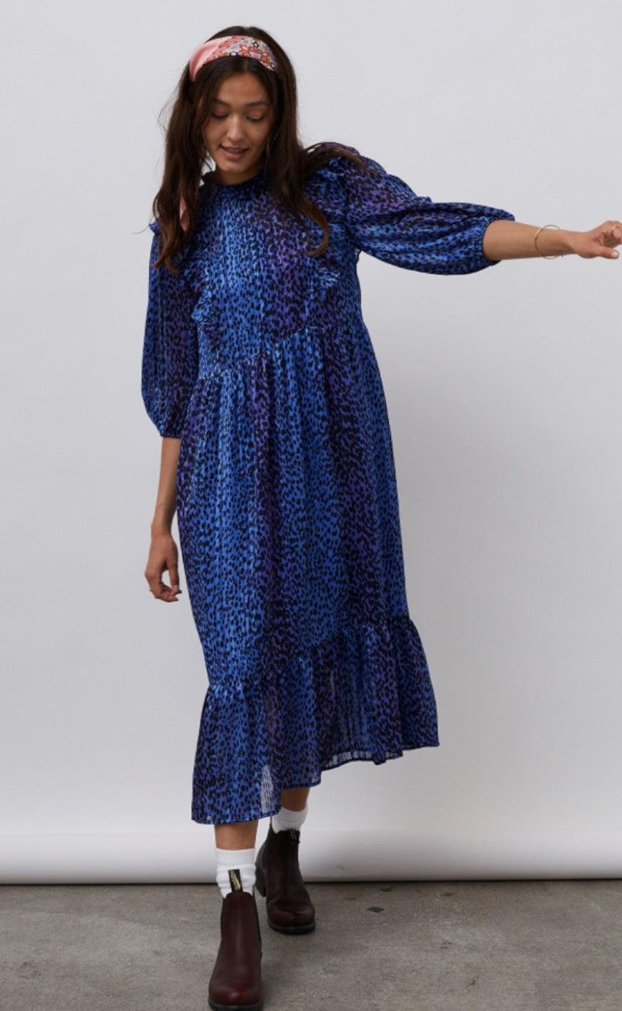 Lollys Laundry Kjole - Cana - Blue