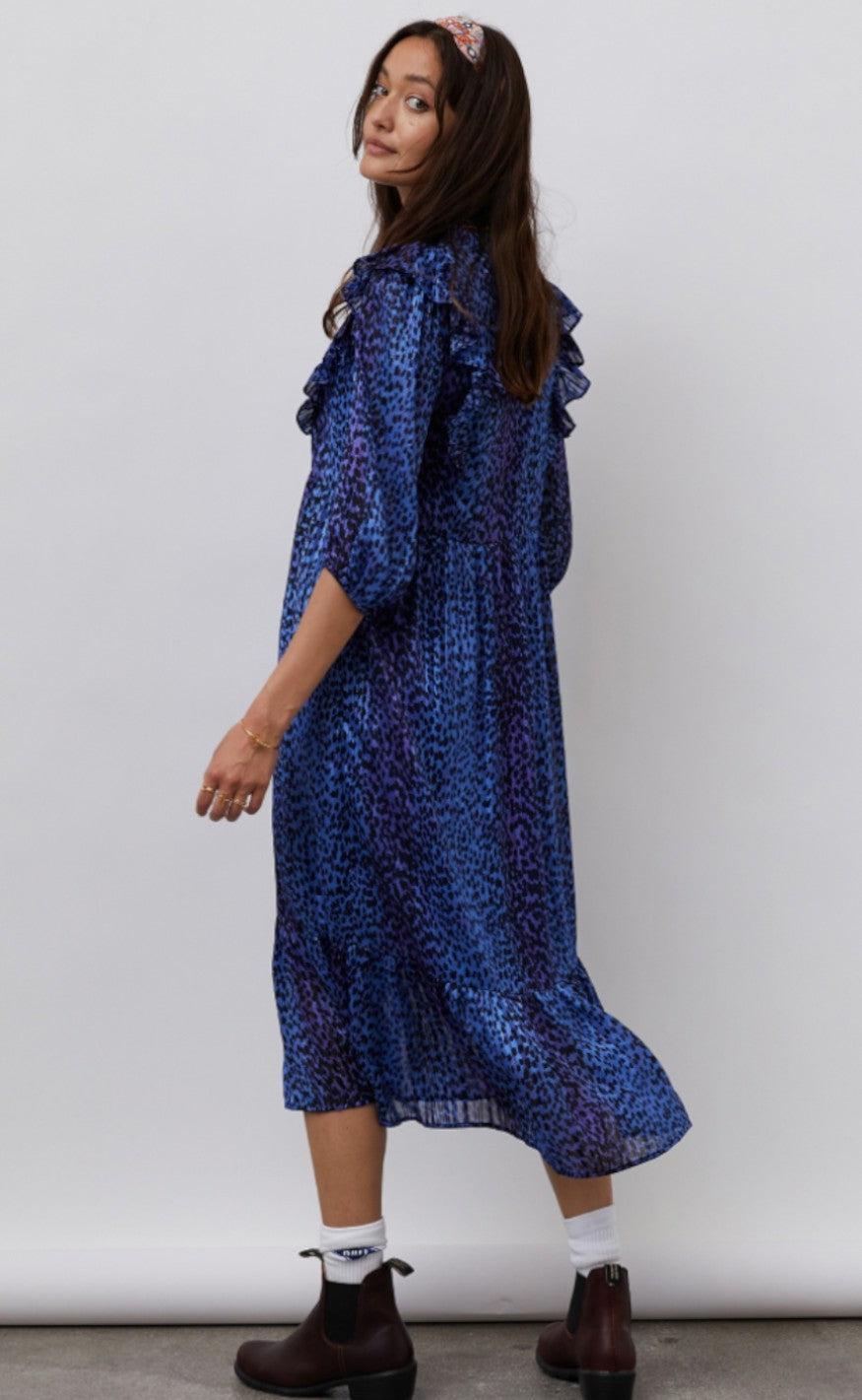 Lollys Laundry Kjole - Cana - Blue