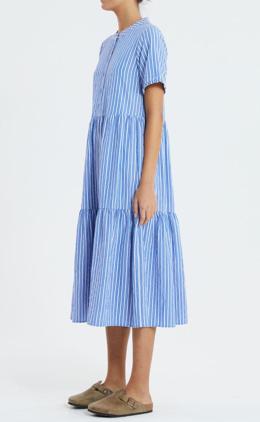 Lollys Laundry Kjole - Fie - Blue