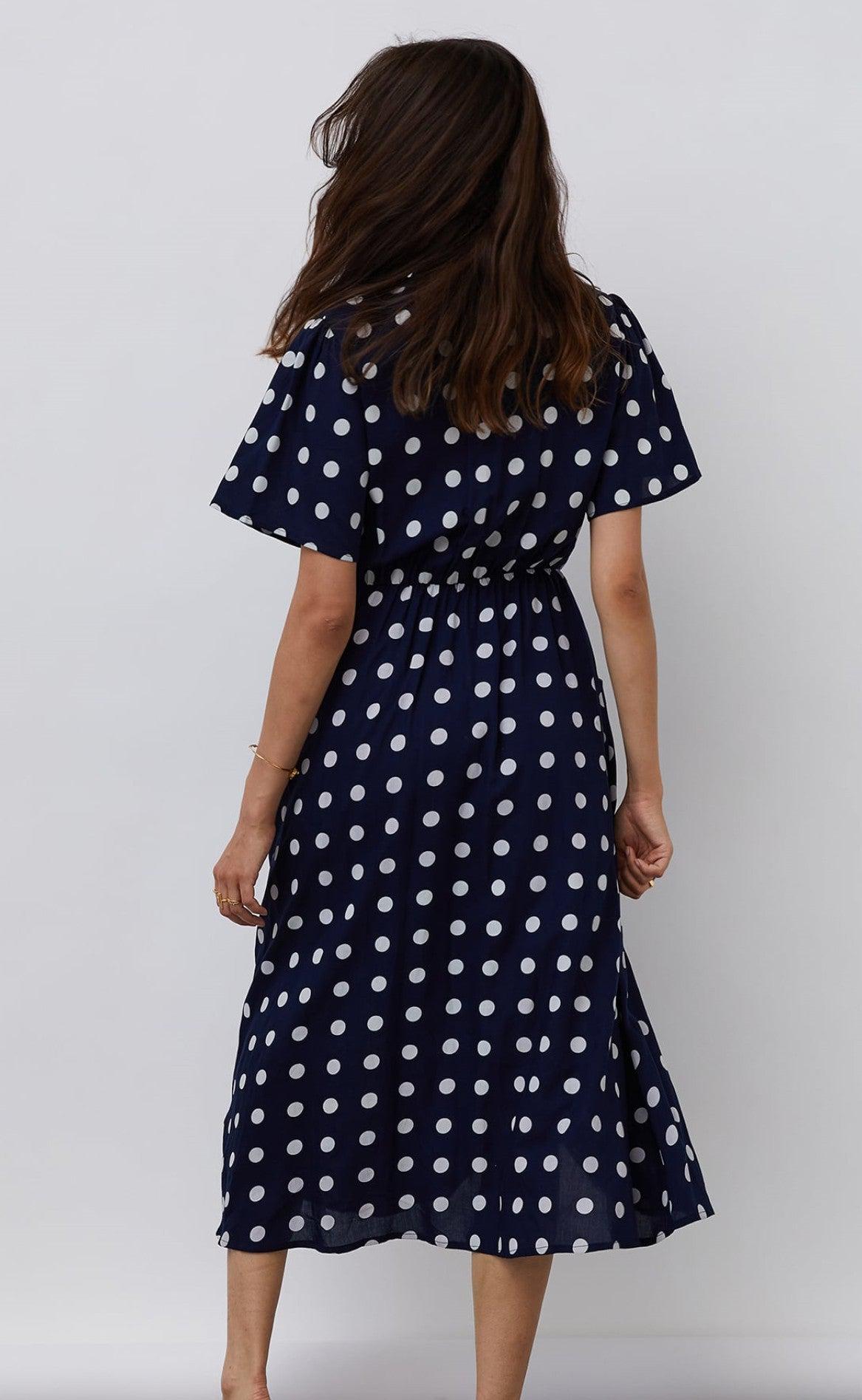 Lollys Laundry Kjole - Marie - Dark Navy