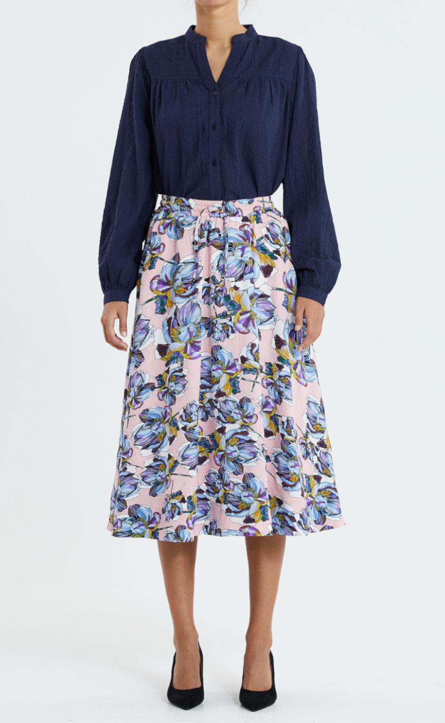 Lollys Laundry Nederdel - Bristol - Flower Print