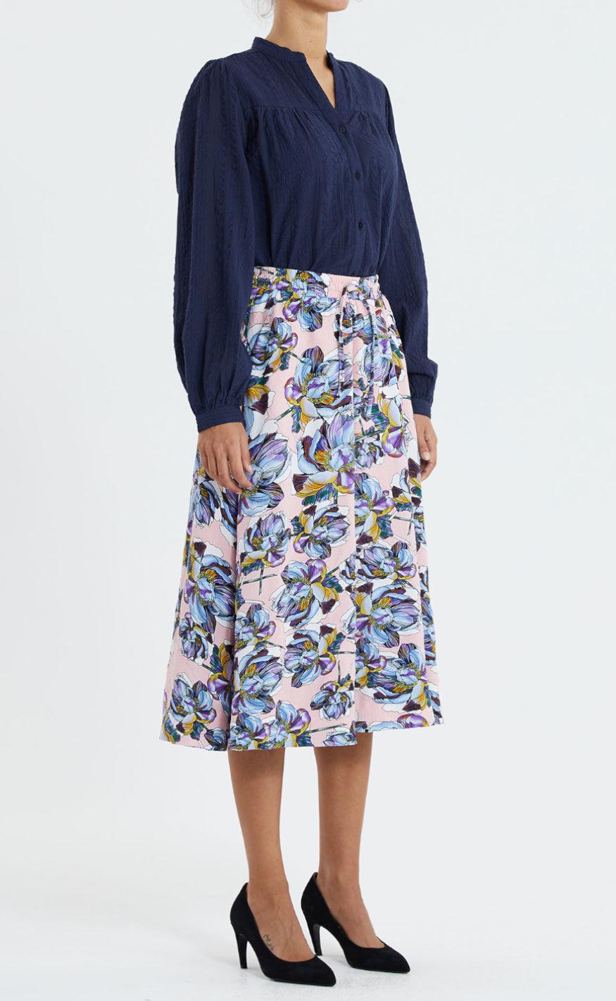 Lollys Laundry Nederdel - Bristol - Flower Print