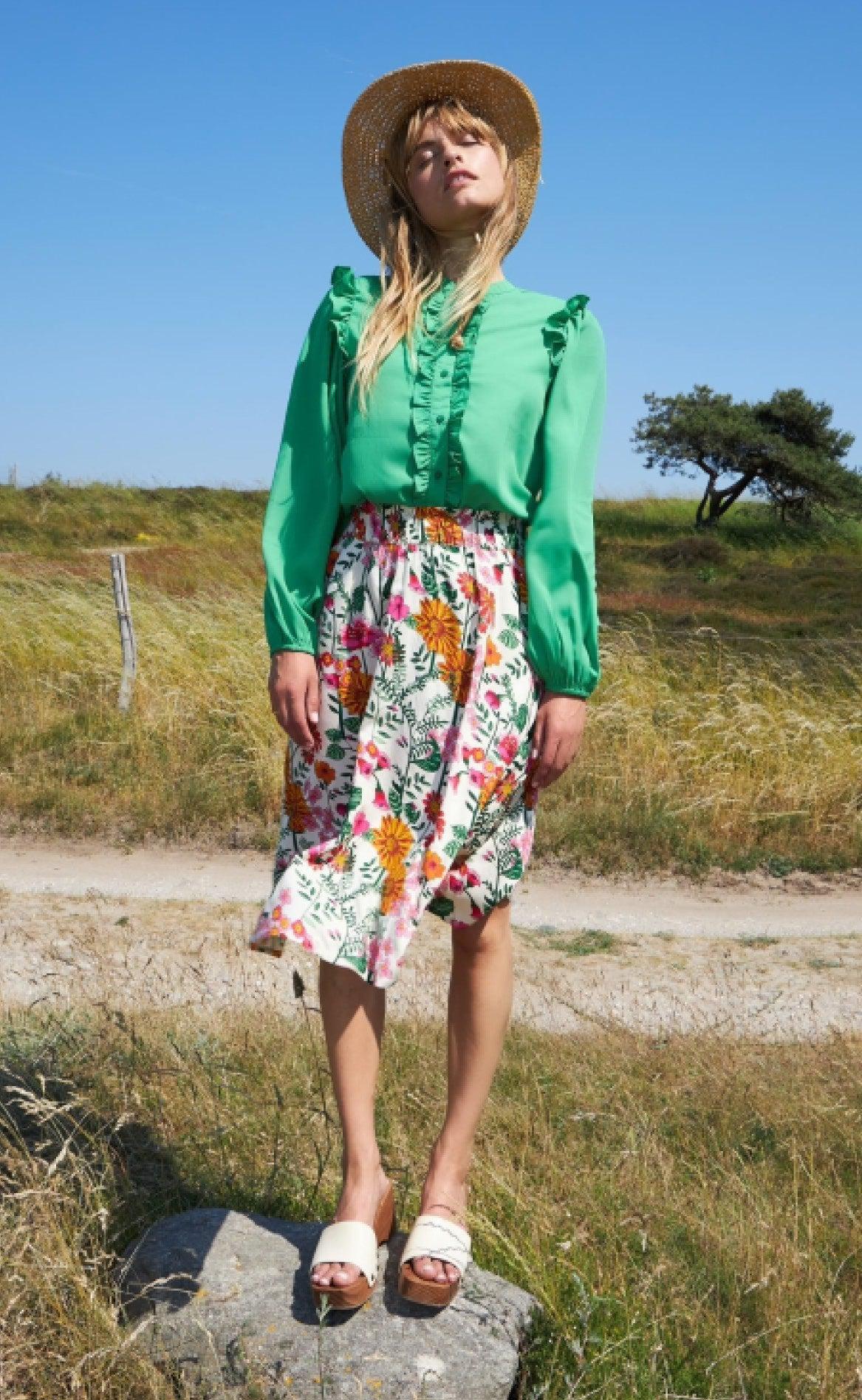 Lollys Laundry Nederdel - Ella - Flower Print