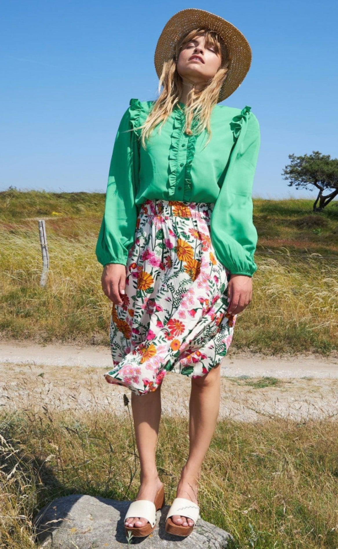 Lollys Laundry Nederdel - Ella - Flower Print