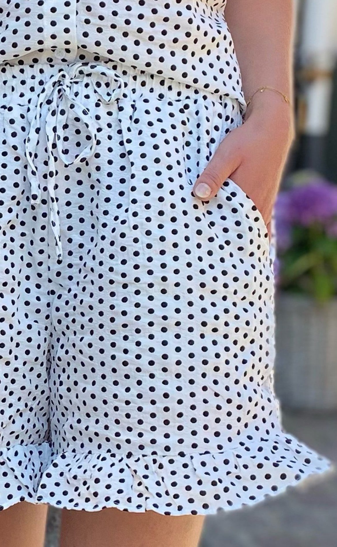 Lollys Laundry Shorts - Ida - Creme