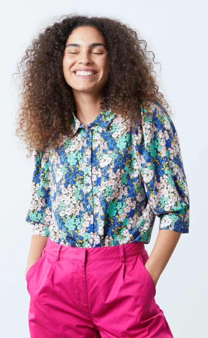 Lollys Laundry Skjorte - Bono - Flower Print 2