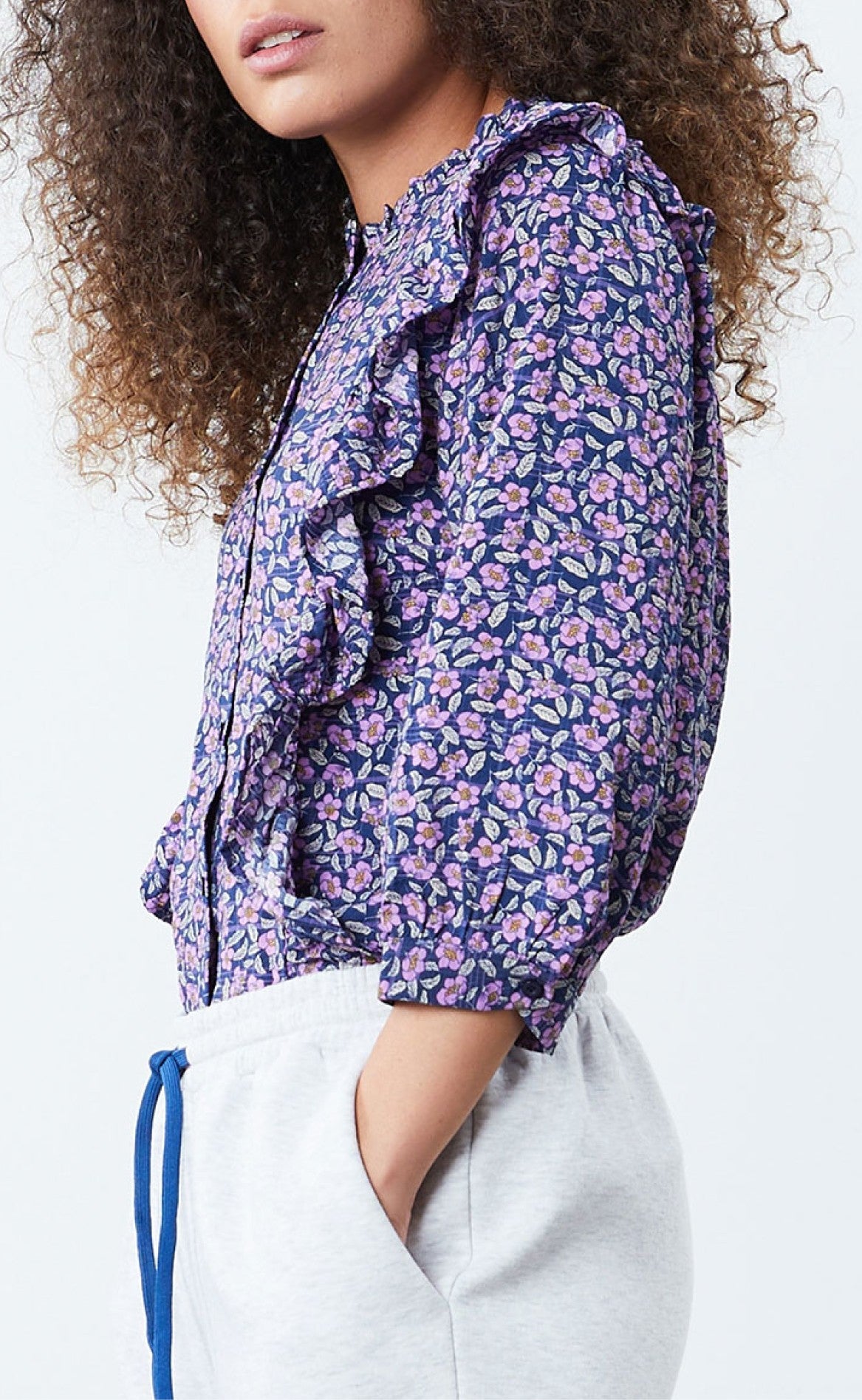 Lollys Laundry Skjorte - Hanni - Flower Print