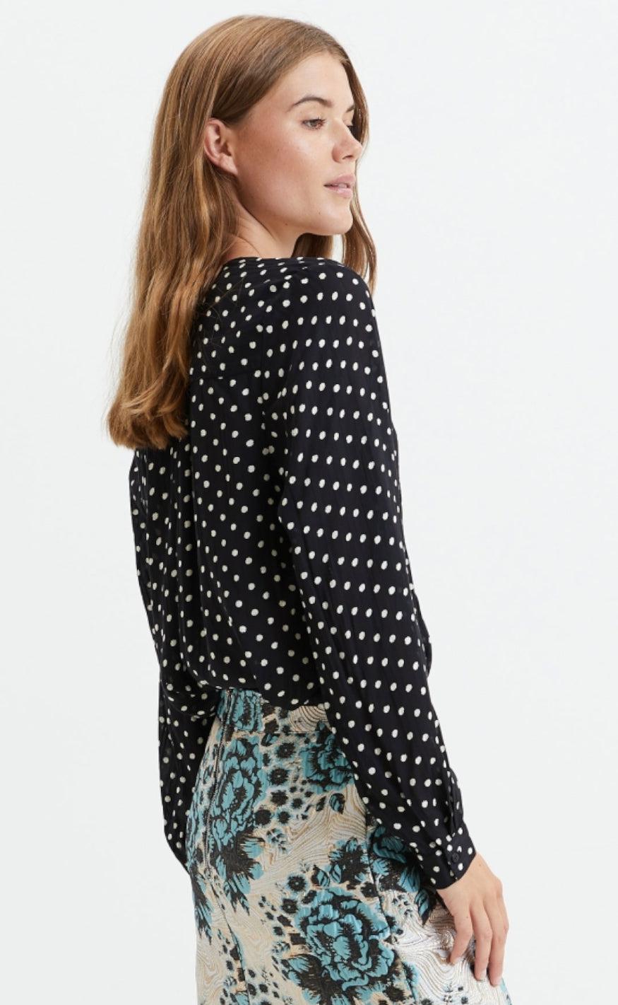 Lollys Laundry Skjorte - Helena - Dot Print