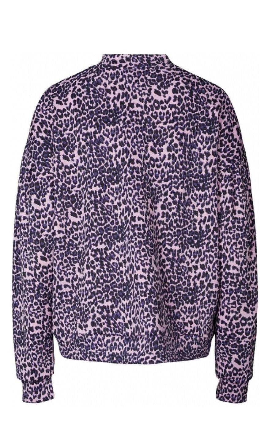 Lollys Laundry Sweat - Drake - Leopard Print