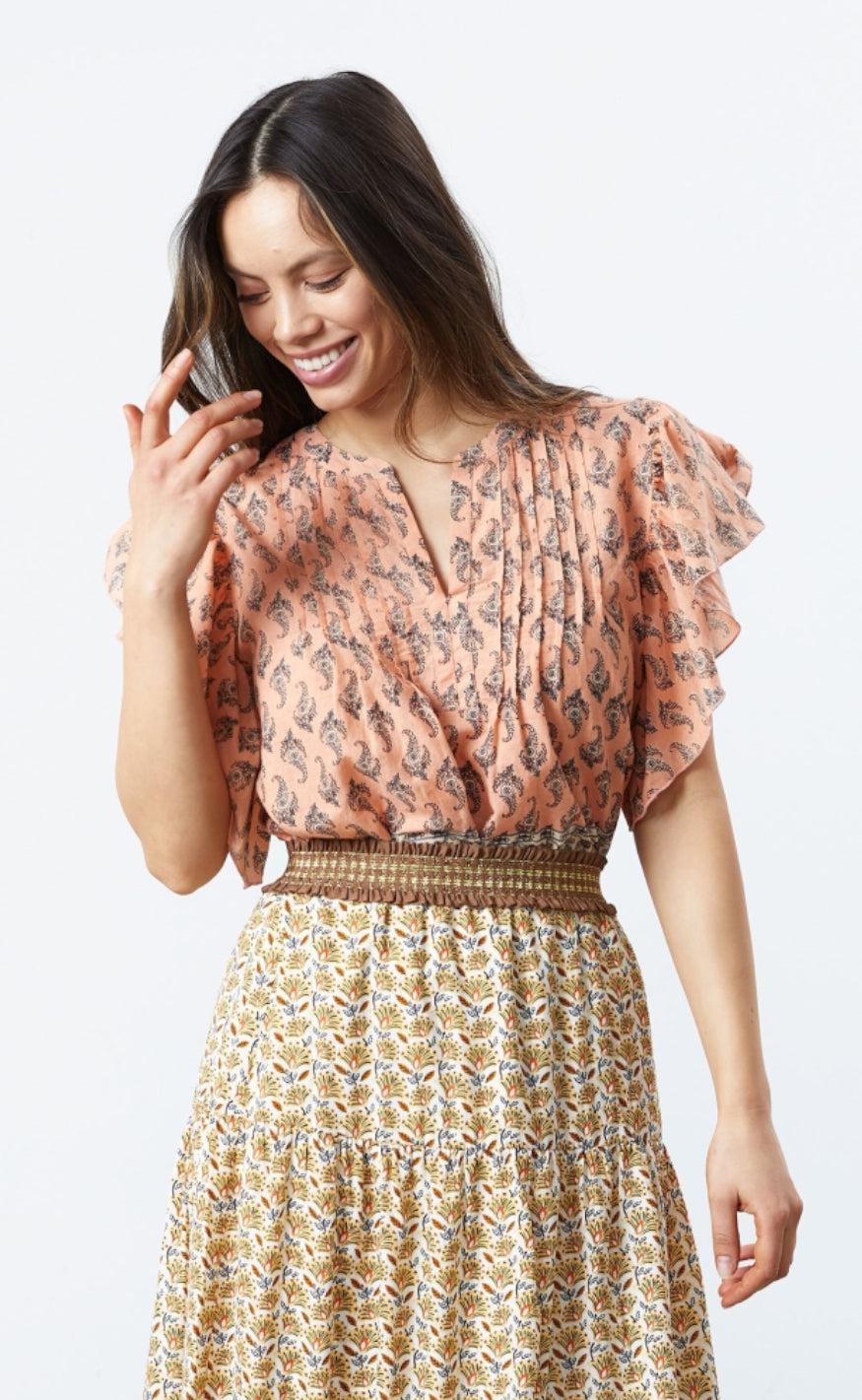Lollys Laundry Top - Isabel - Coral