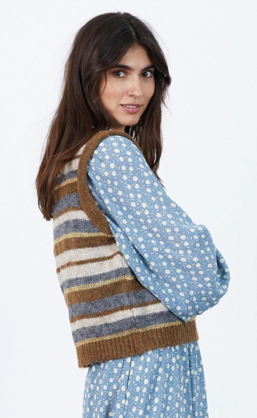 Lollys Laundry Vest - Miami - Stripe