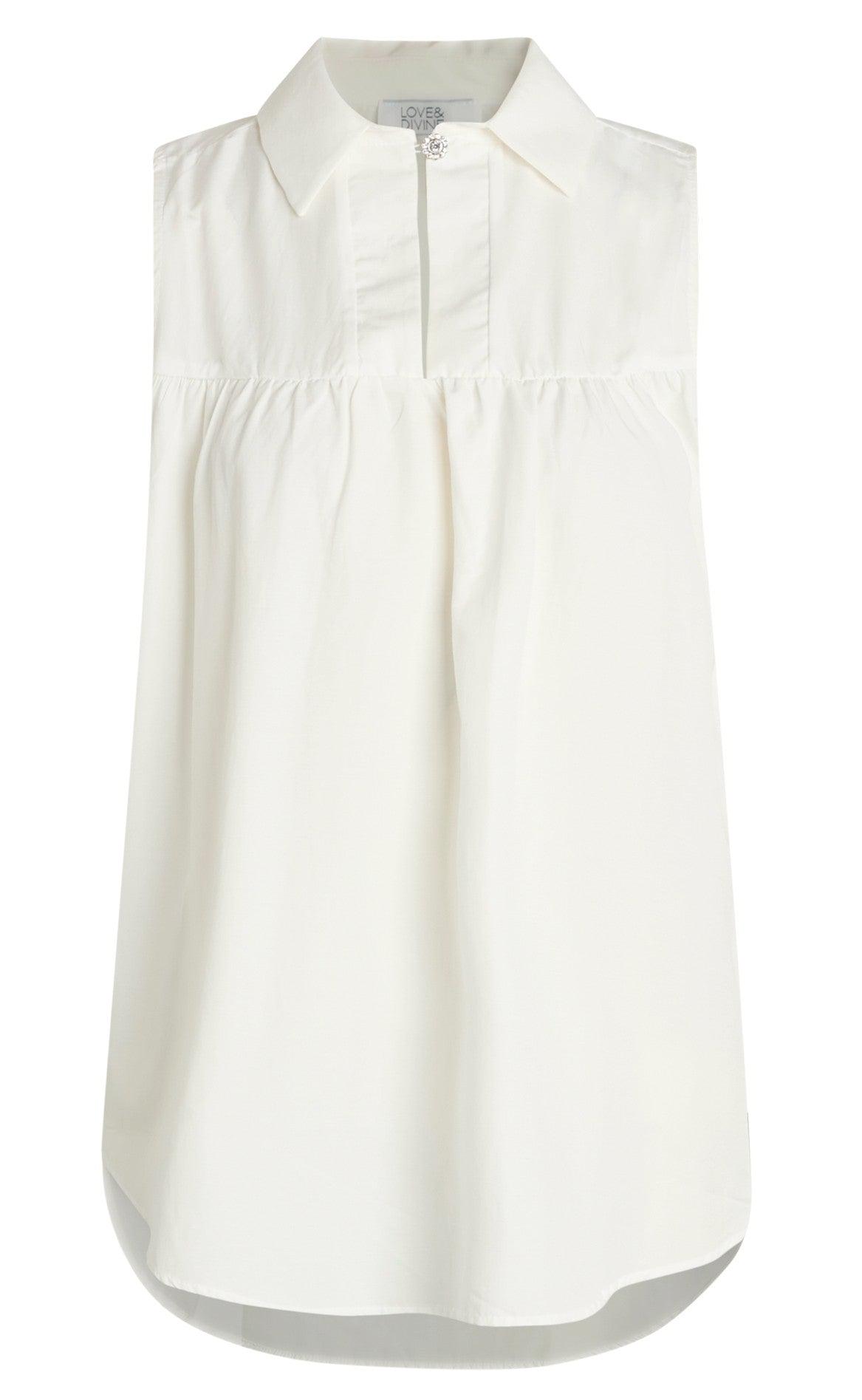 Love & Divine Bluse - Love664 - Cream