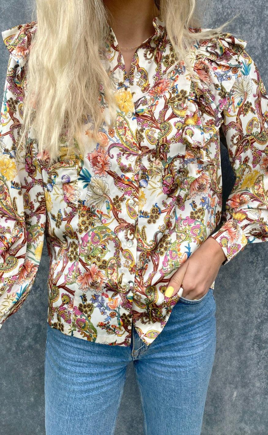Love & Divine Bluse - Love700 - Multi Print