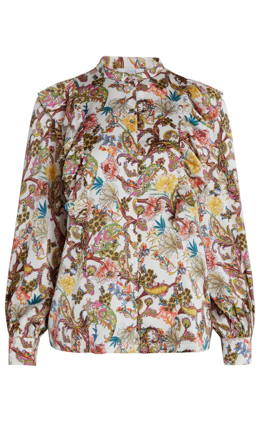 Love & Divine Bluse - Love700 - Multi Print