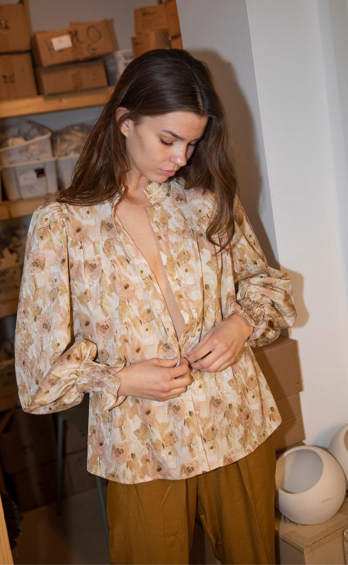 Love & Divine Bluse - Love724 - Powder Flower