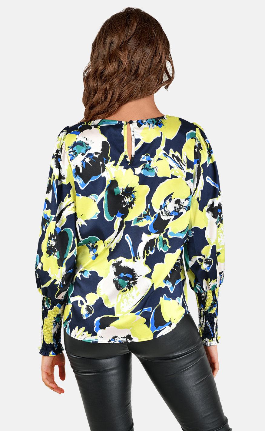 Love & Divine Bluse - Love738-11 - Lime Flower