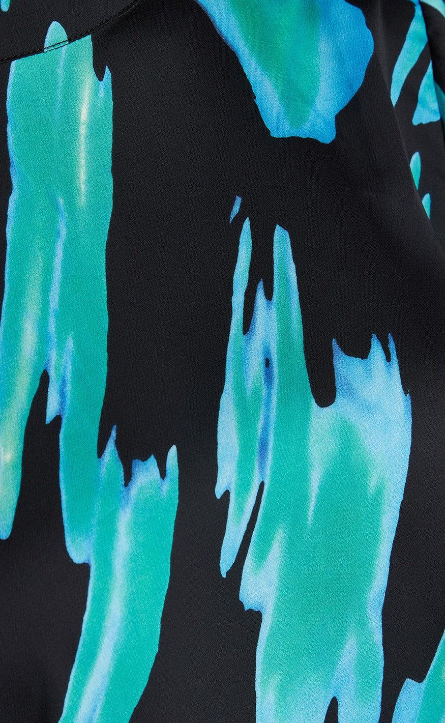 Love & Divine Bluse - Love861 - Graphic Aqua