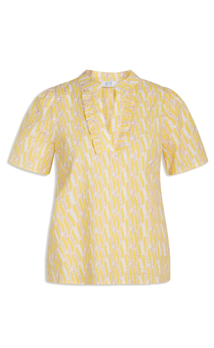 Love & Divine Bluse - love912-1- Retro Yellow