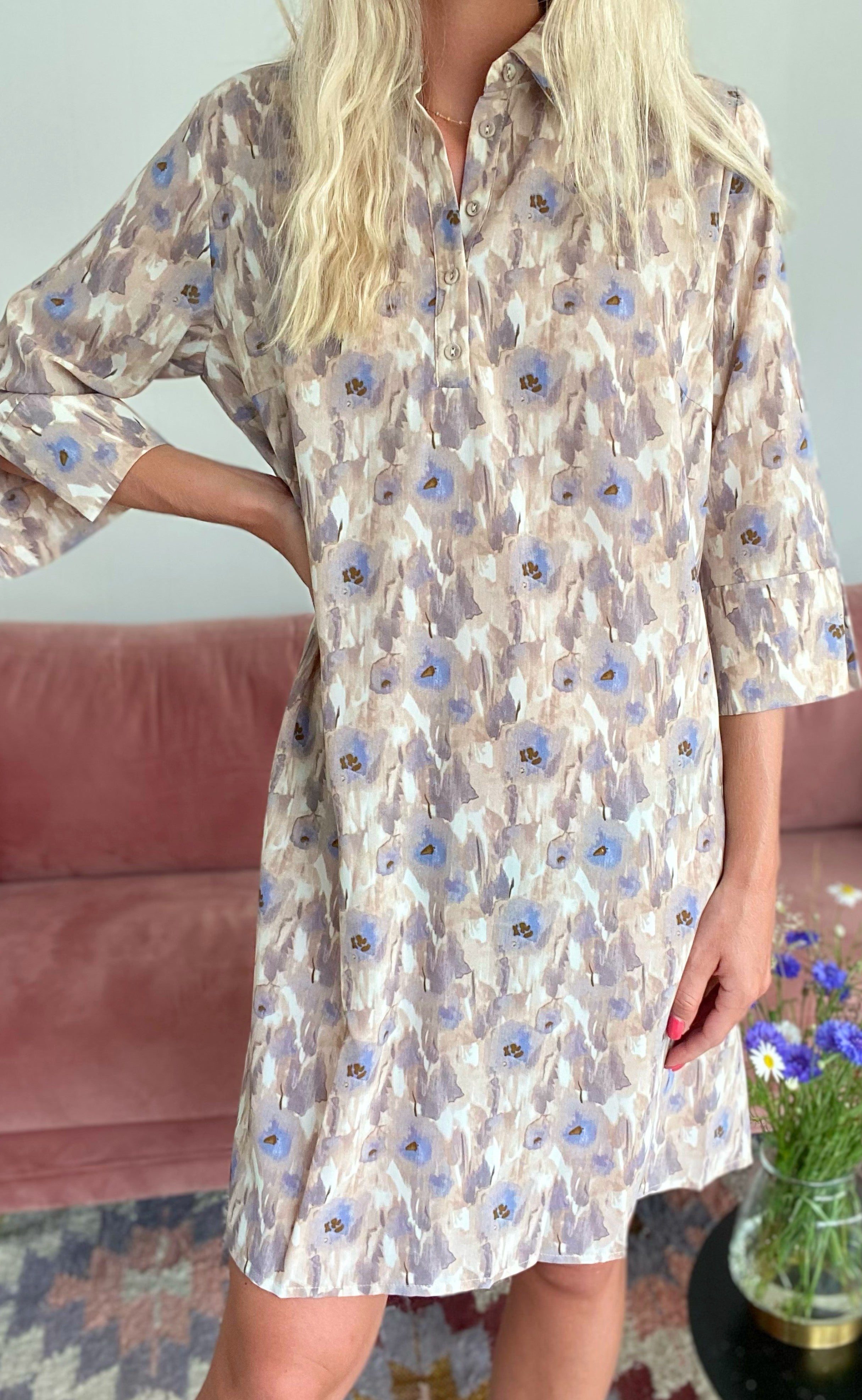 Love & Divine Kjole - Love441-12 - Pastel Flower