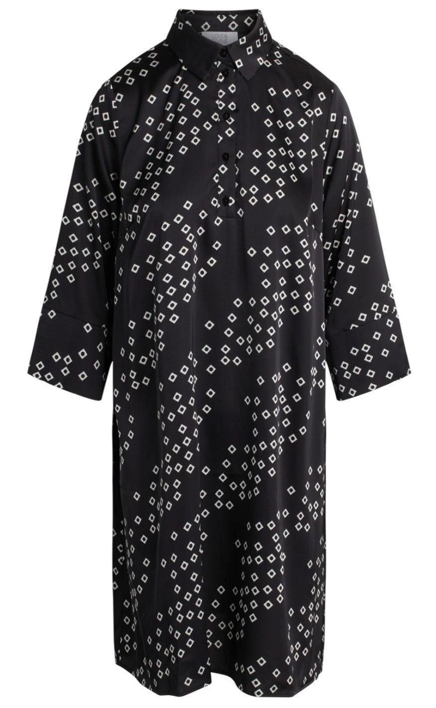 Love & Divine Kjole - Love441-14 - Black/Cream