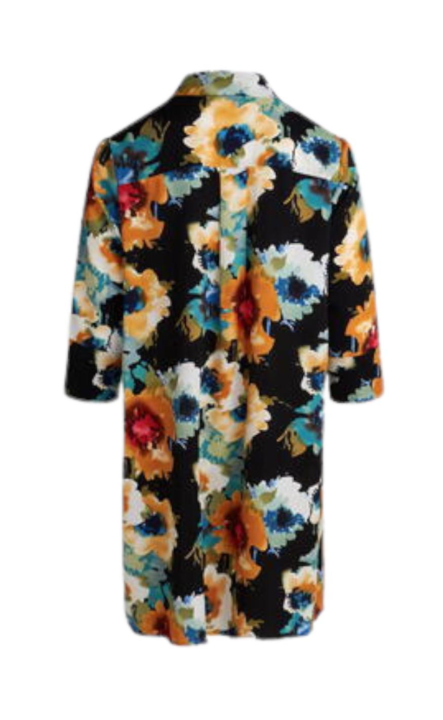 Love & Divine Kjole - Love441-22 - Black Flower