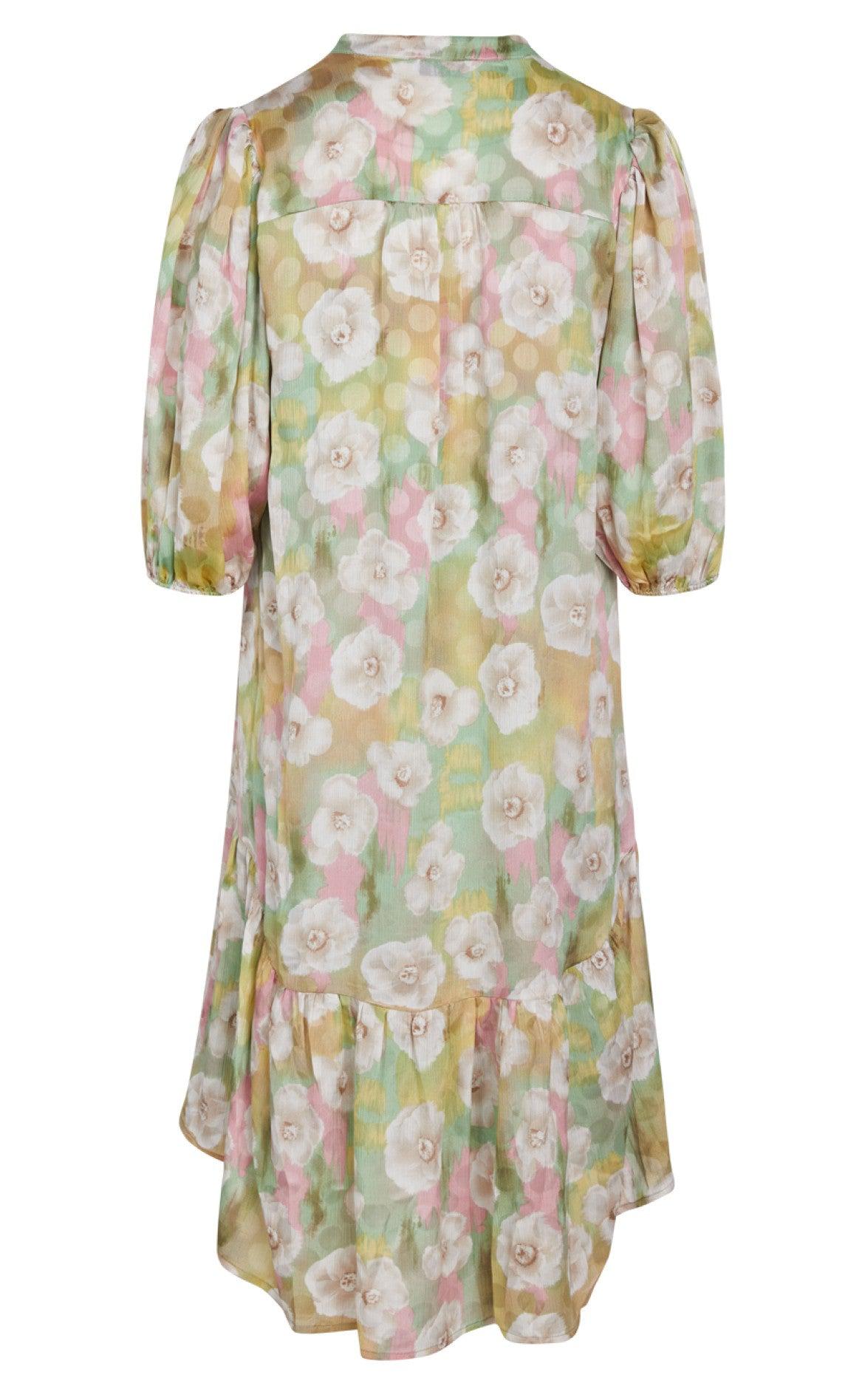 Love & Divine Kjole - Love460-3 - Green Flower