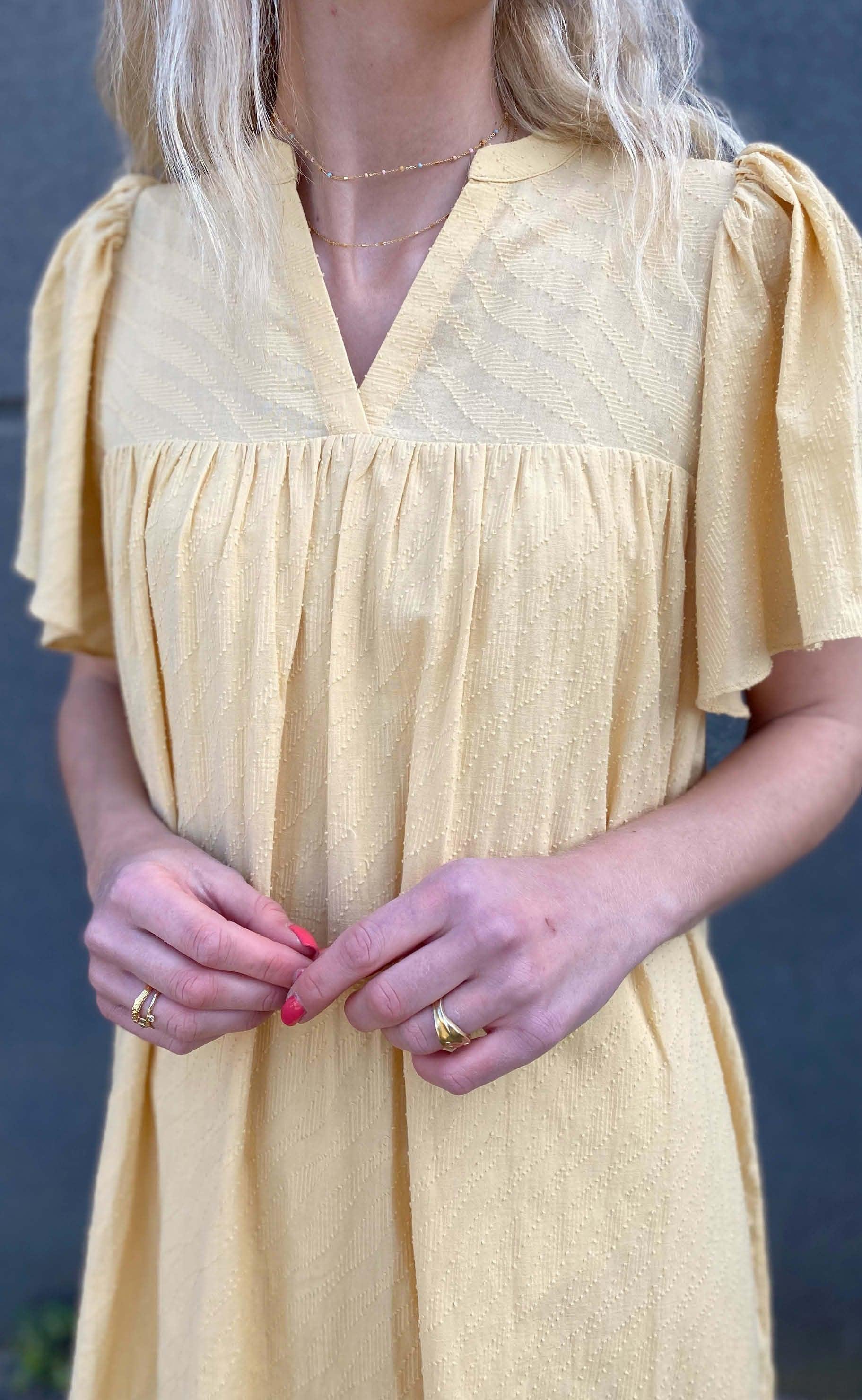 Love & Divine Kjole - Love484-2 - Yellow
