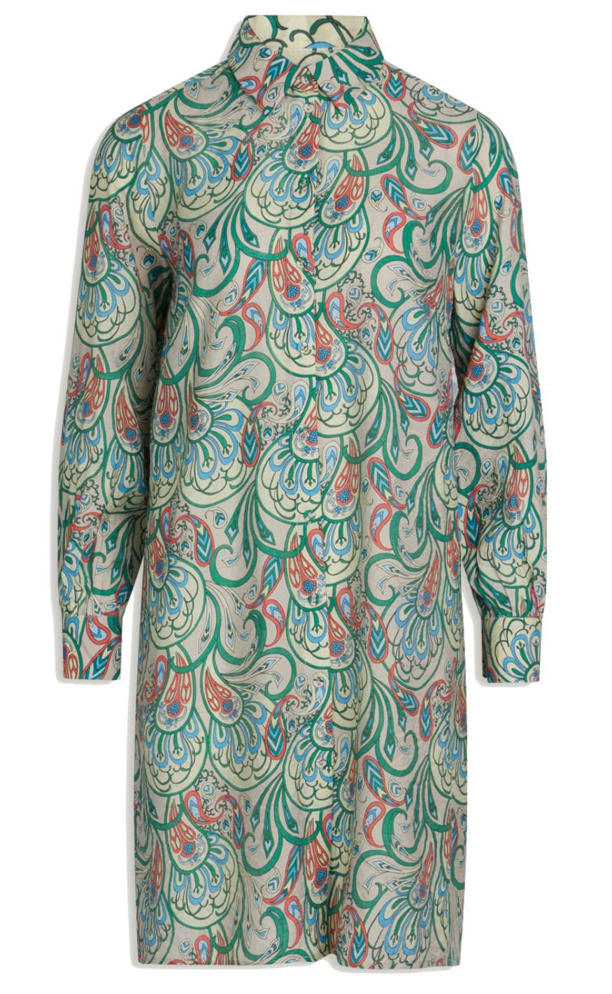 Love & Divine Kjole - Love578-4 - Green Paisley