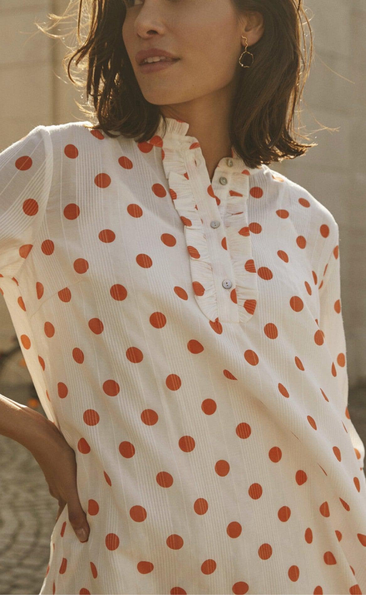 Love & Divine Kjole - Love622-8 - Orange Dot