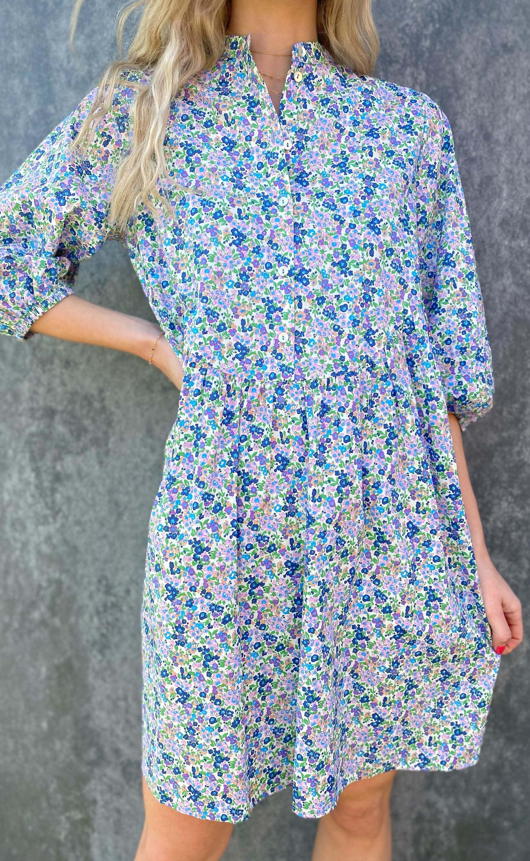 Love & Divine Kjole - Love623 - Multi Flower