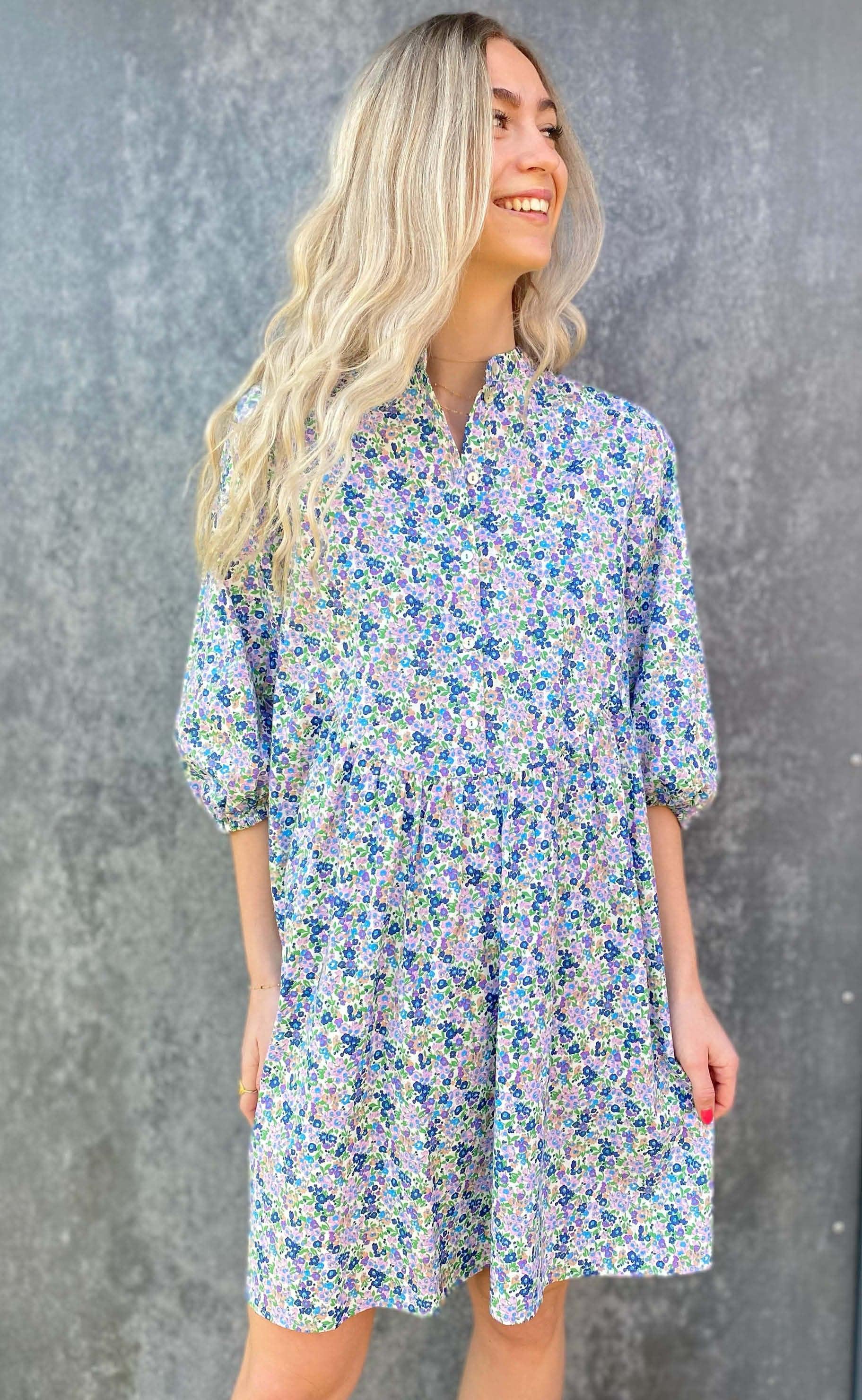 Love & Divine Kjole - Love623 - Multi Flower