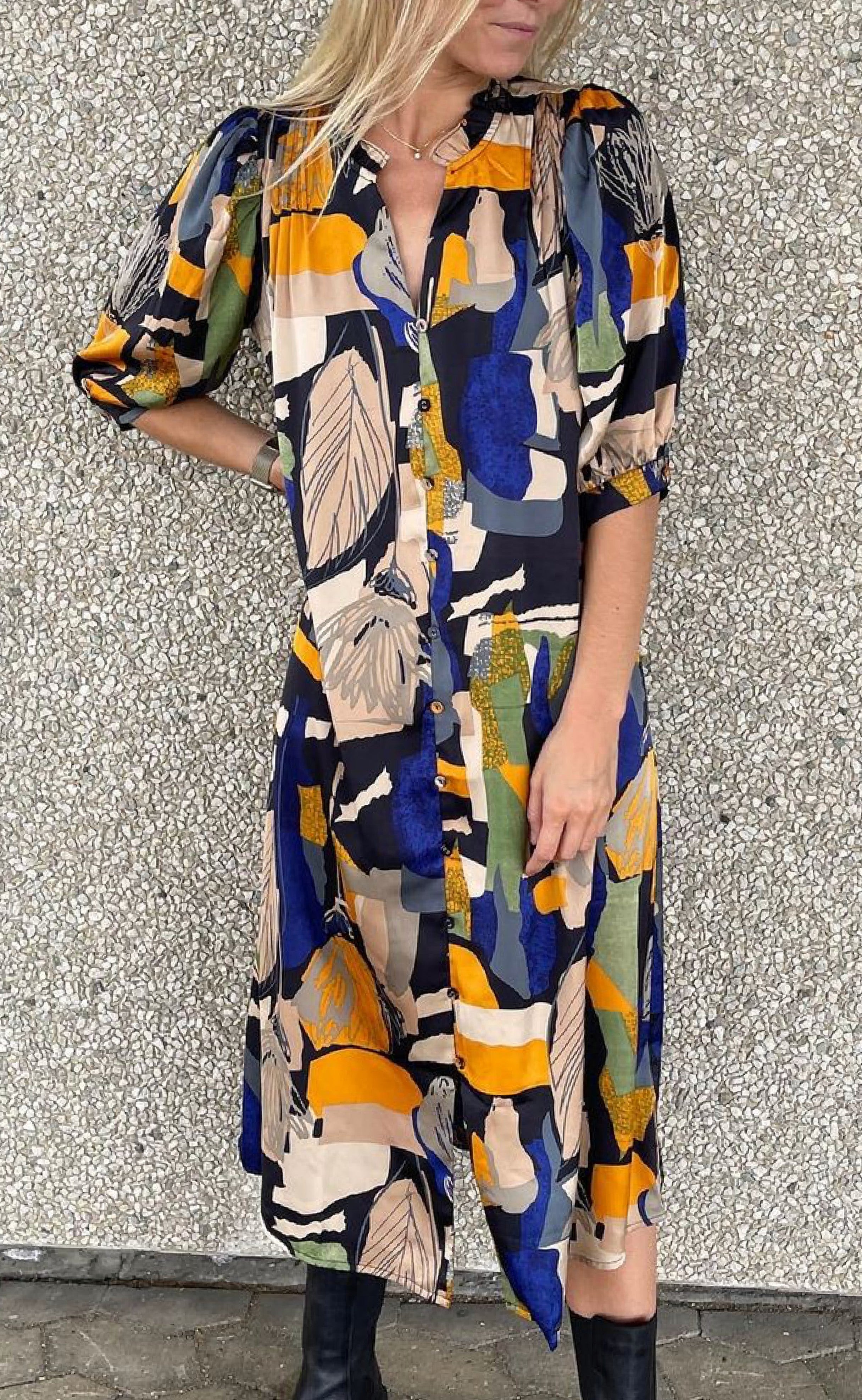 Love & Divine Kjole - Love627-2 - Multi Colour