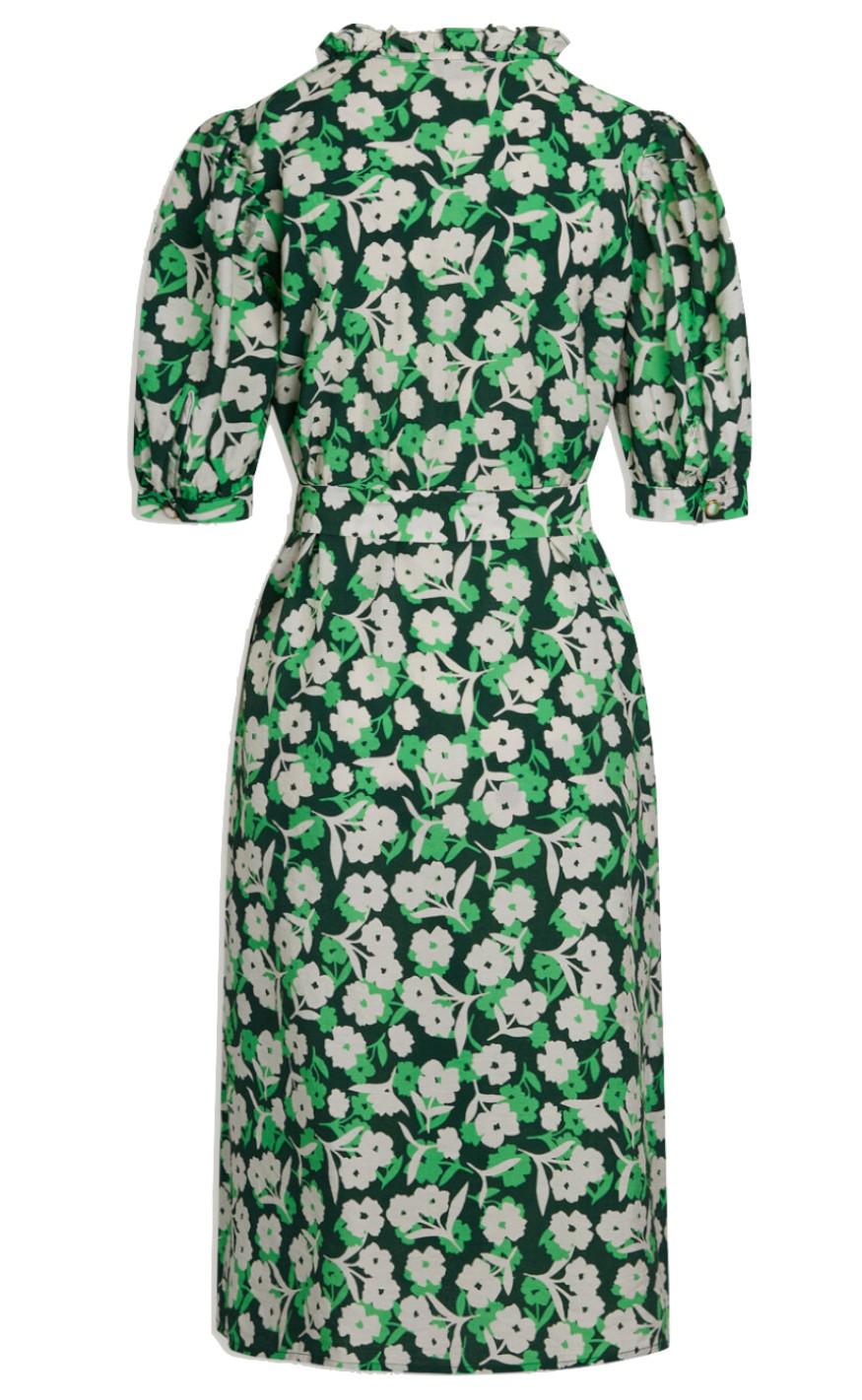 Love & Divine Kjole - Love627-9 - Green Flower