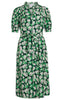 Love & Divine Kjole - Love627-9 - Green Flower