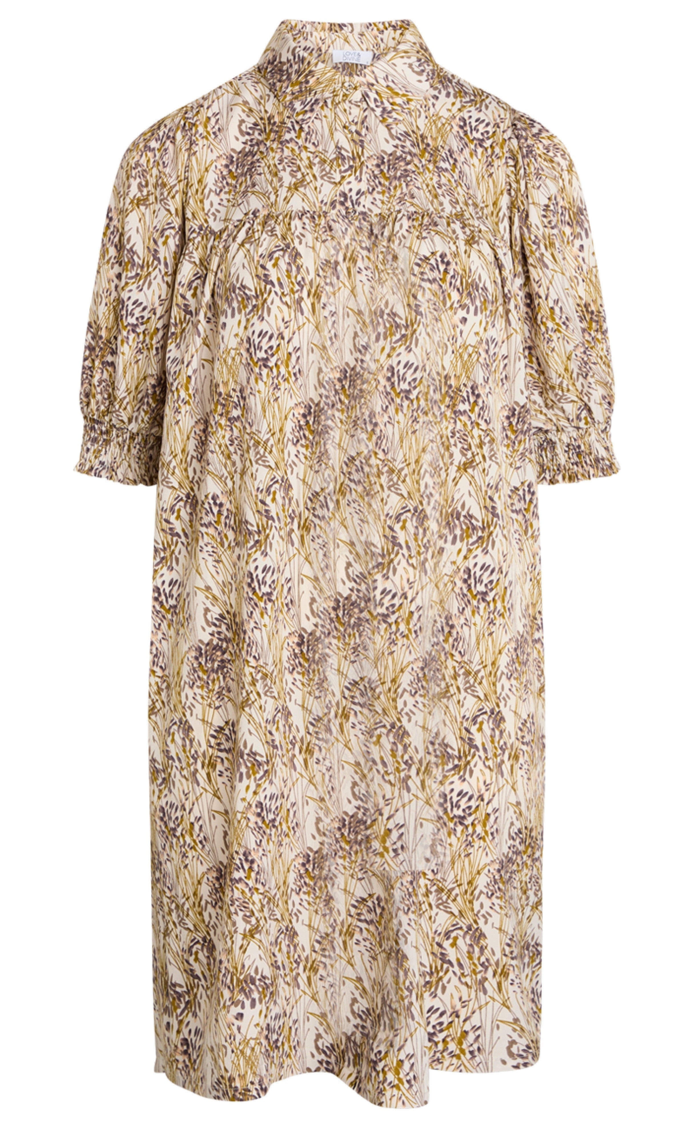 Love & Divine Kjole - Love650-1 - Leaf Print