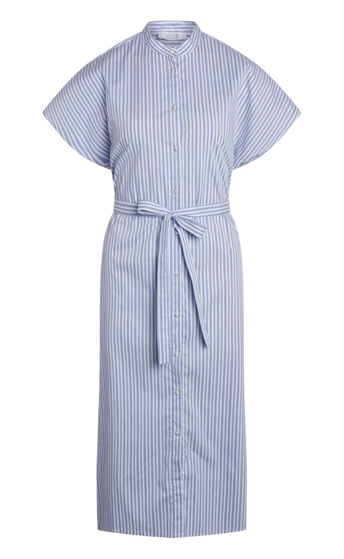 Love & Divine Kjole - Love655-1 - White/Blue