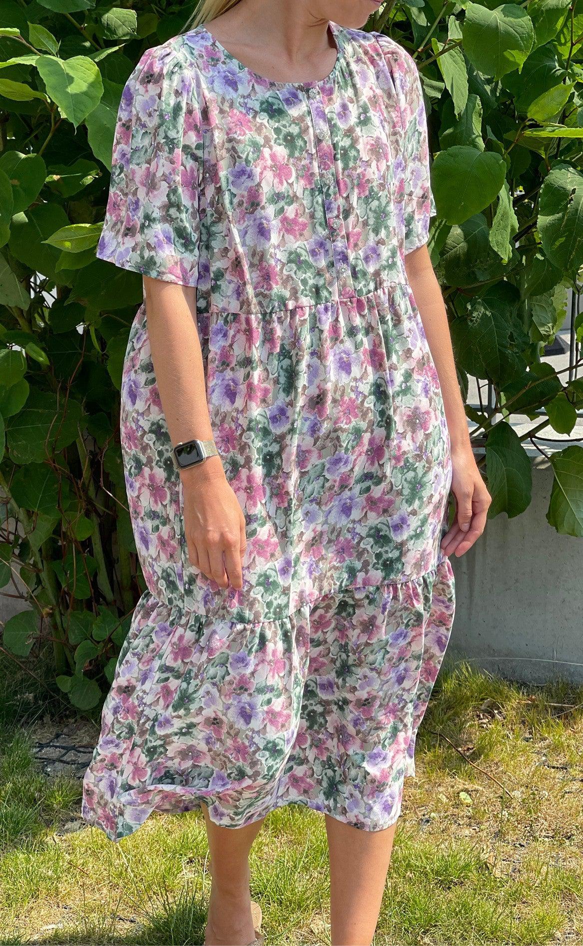 Love & Divine Kjole - Love659 - Emerald Flower
