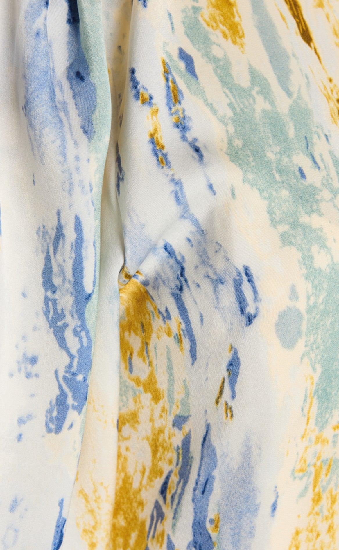Love & Divine Kjole - Love684 - Graphic/Blue