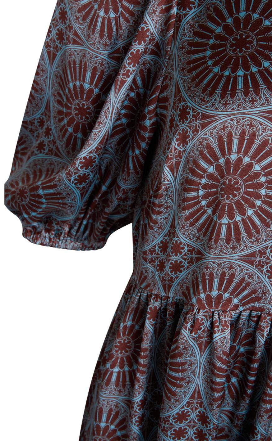 Love & Divine Kjole - Love703 - D. Graphic Brown