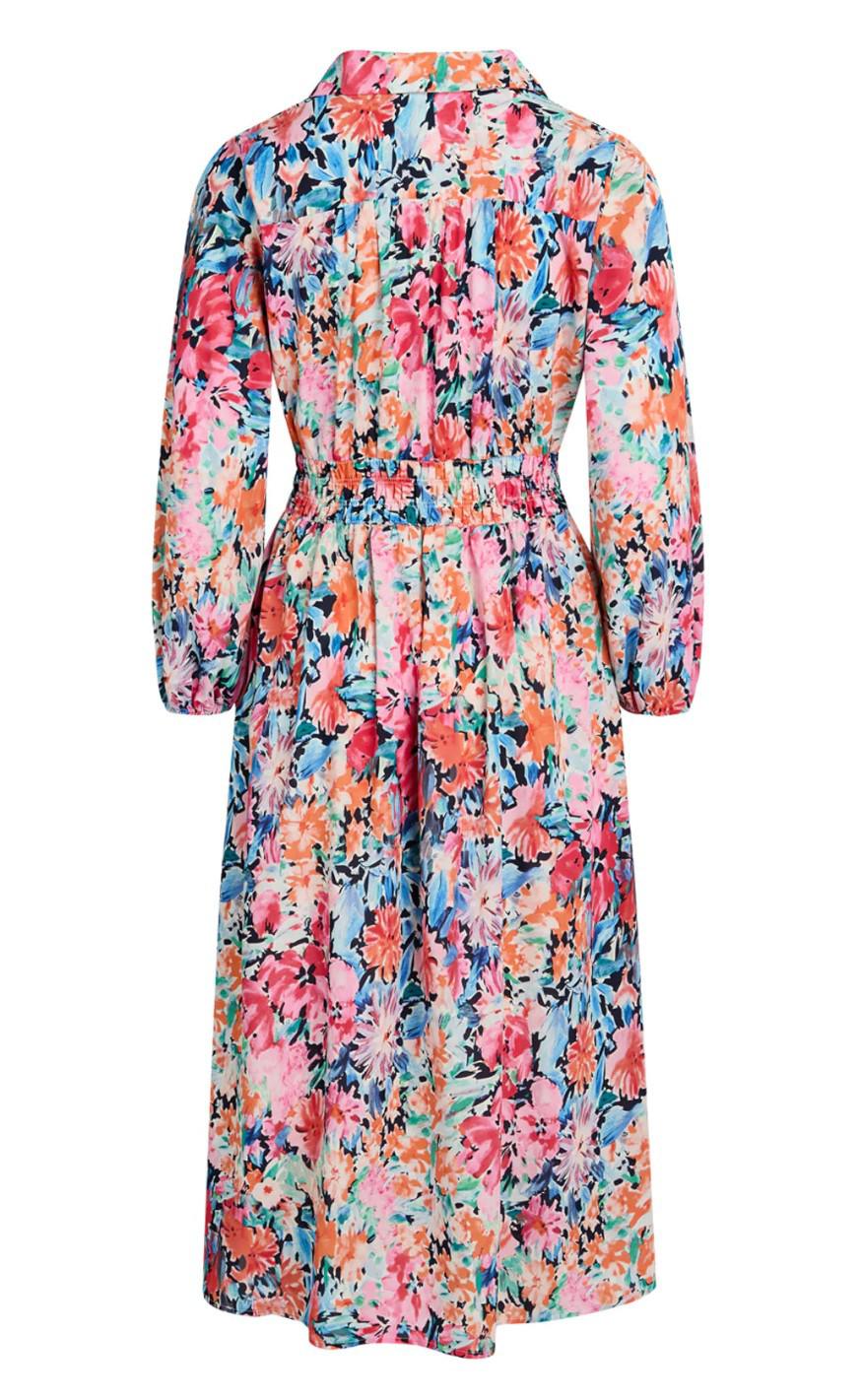Love & Divine Kjole - Love787-1 - Multi Flower