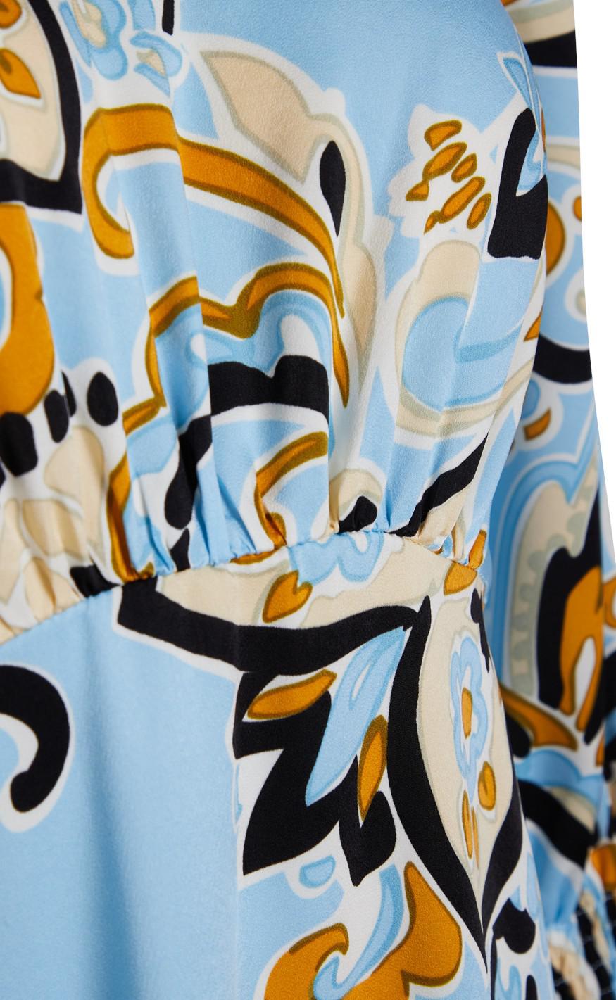 Love & Divine Kjole - Love814 - Light Blue Paisley