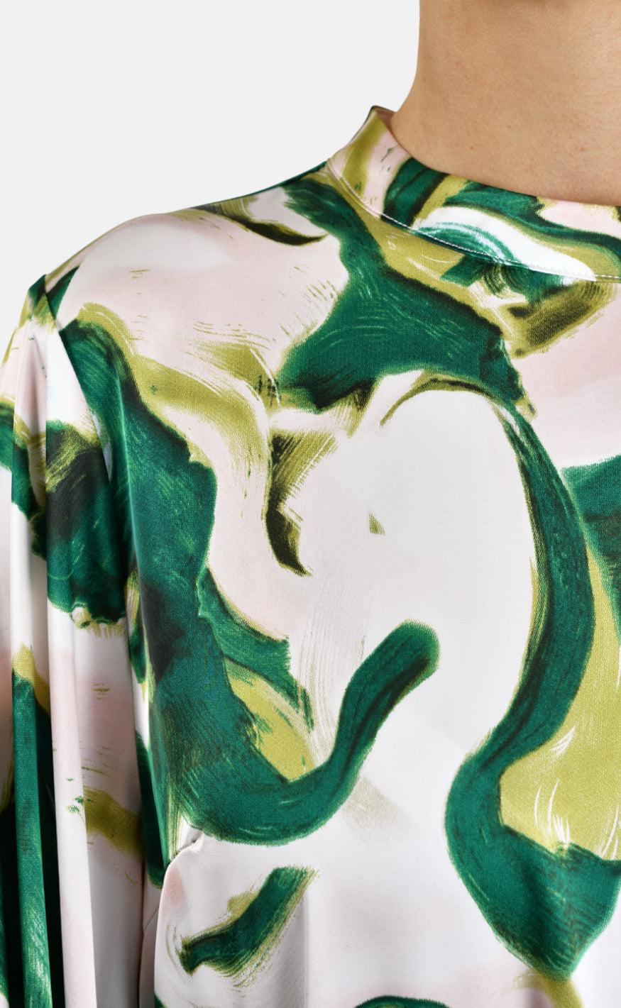 Love & Divine Kjole - Love862-2 - Green Graphic