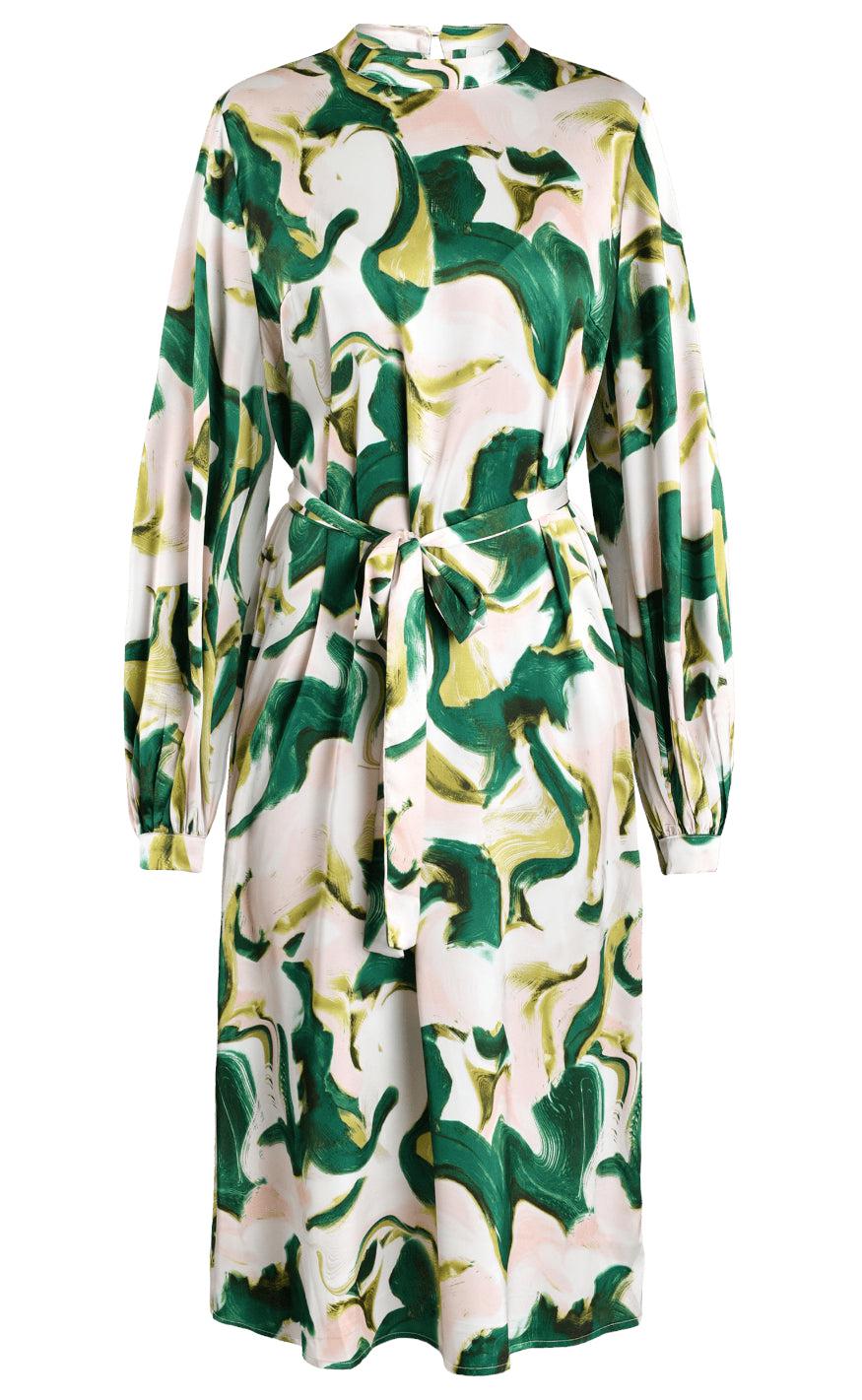 Love & Divine Kjole - Love862-2 - Green Graphic