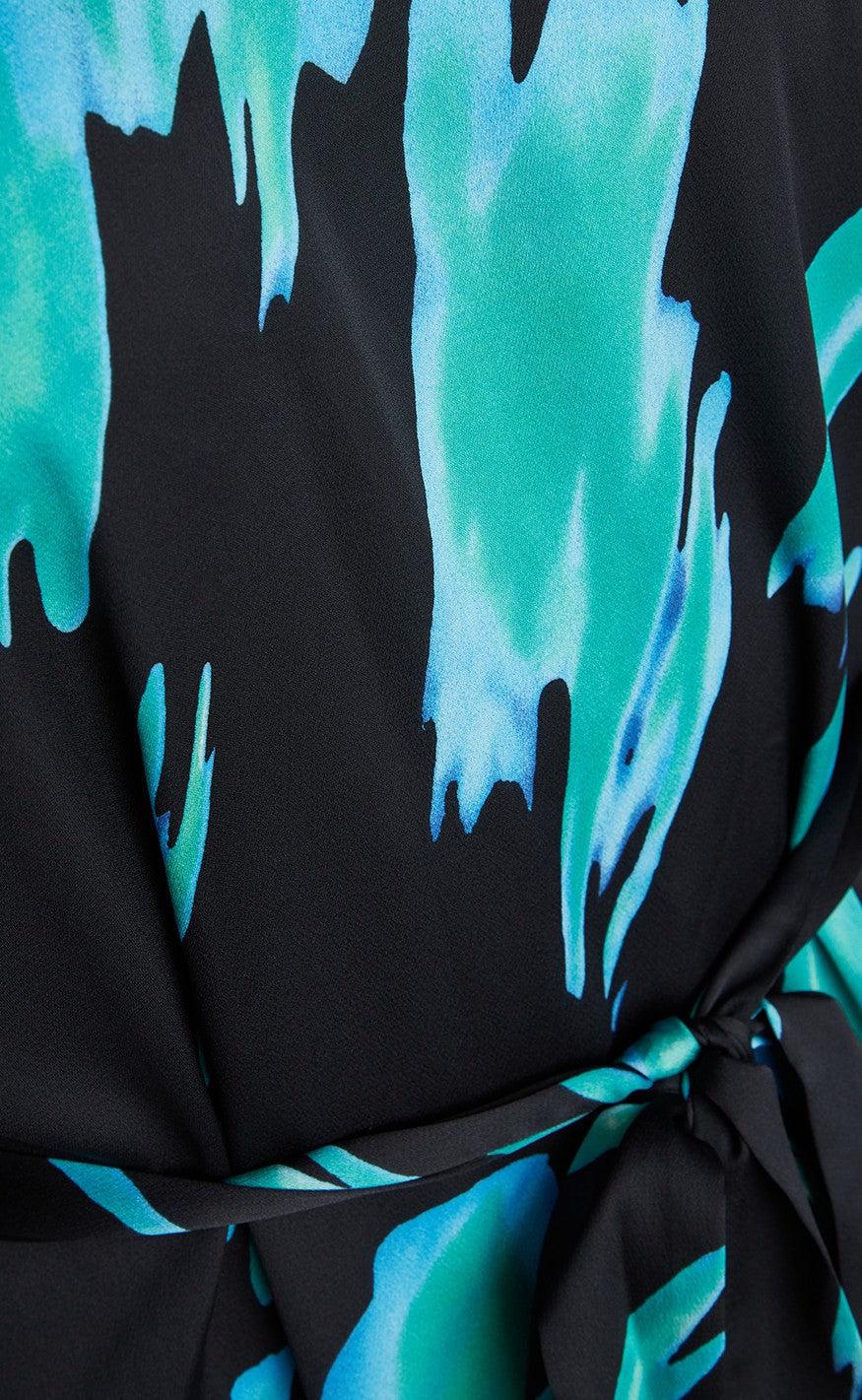 Love & Divine Kjole - Love862 - Graphic Aqua