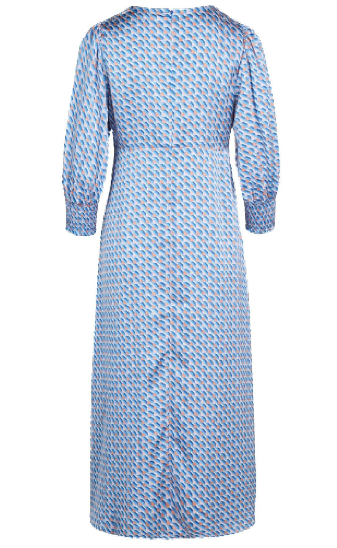 Love & Divine Kjole - Love914-3- Blue/Powder Graphic