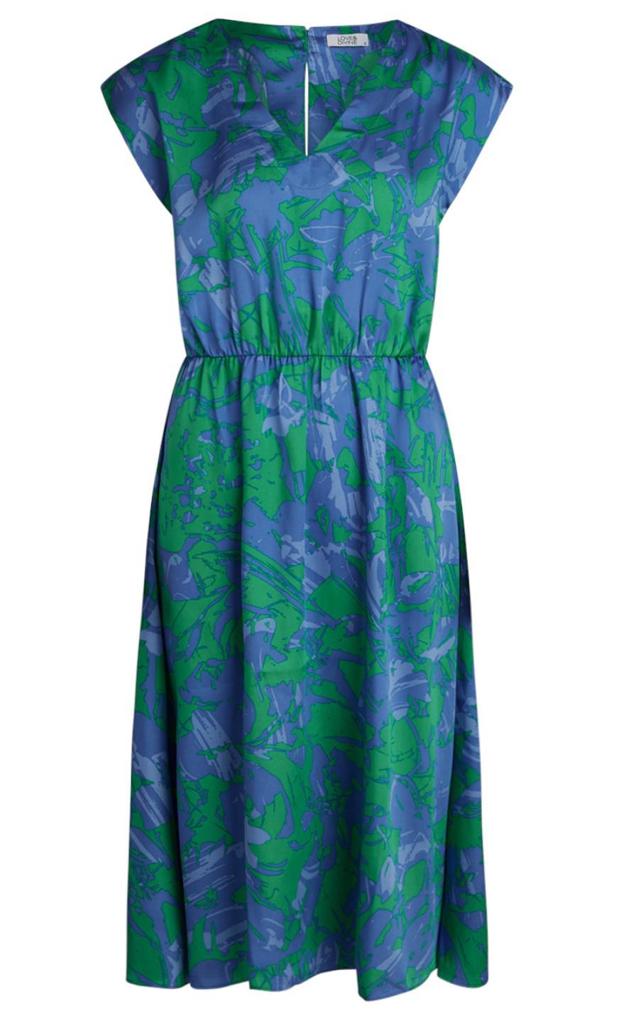 Love & Divine Kjole - Love920 - Green/Blue