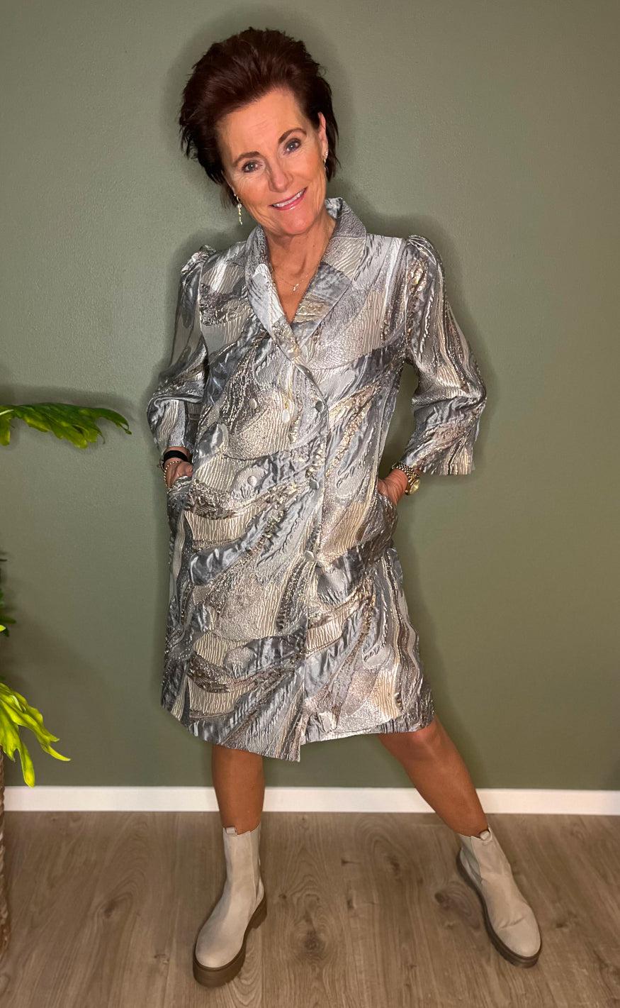 Love & Divine Kjole - Love930-1 - Grey/Gold