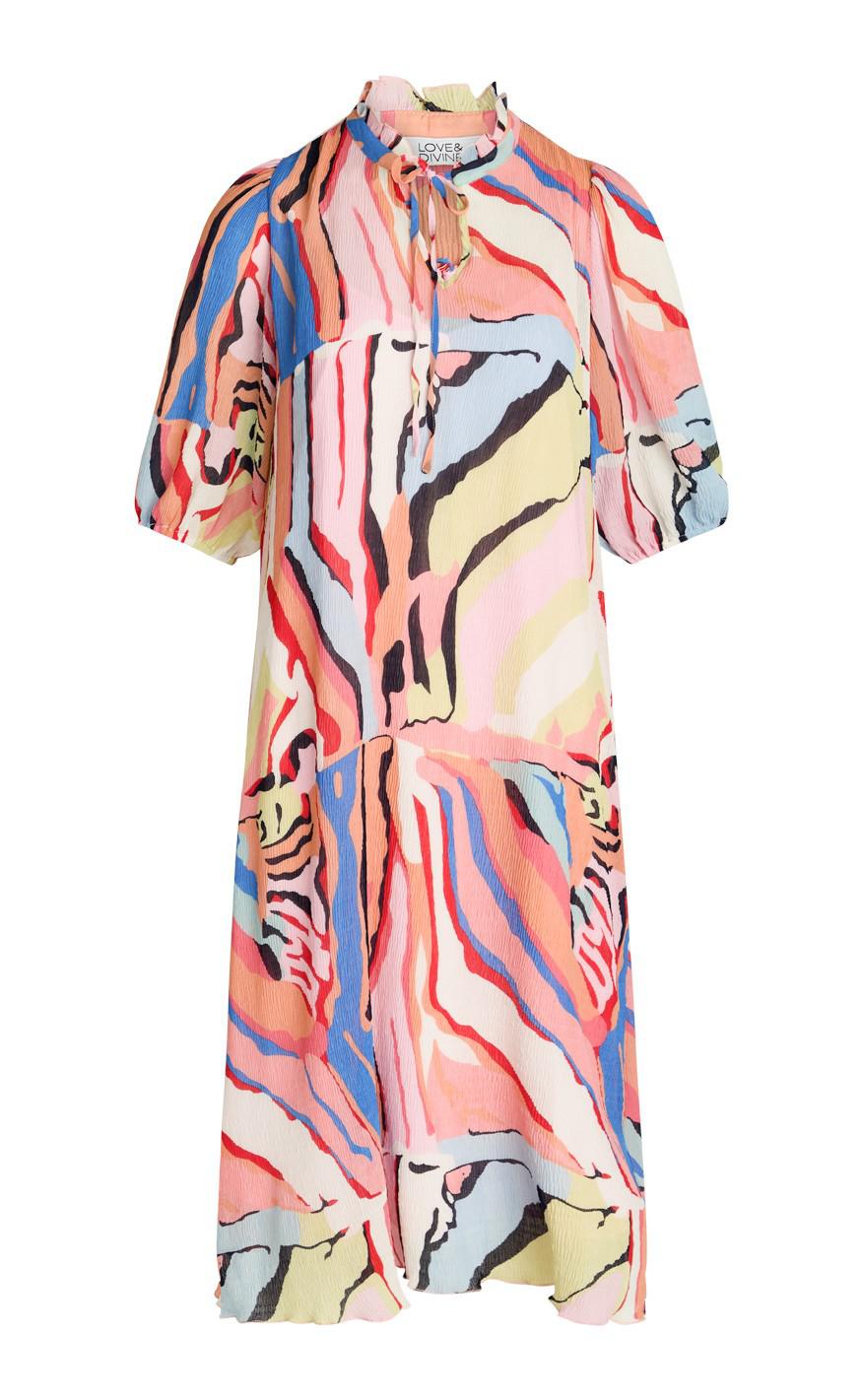 Love & Divine Kjole - love830 - Multi Print